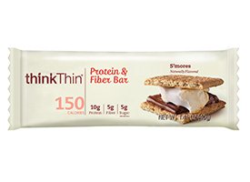 Think Thin Protein & Fiber Bar, S'mores, 5 Little Bars