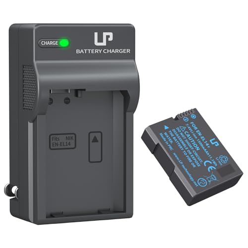 EN-EL14 EN EL14a Battery Charger Pack, LP Charger Compatible with Nikon D3500, D5600, D3300, D5100, D5500, D3100, D3200, D5200, D5300, D3400, DF, Coolpix P7000, P7100, P7700, P7800 Cameras & More