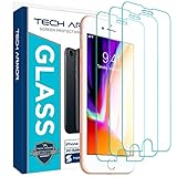 Tech Armor Ballistic Glass Screen Protector Designed for Apple iPhone 6, iPhone 7, and iPhone 8 Tempered Glass 3 Pack