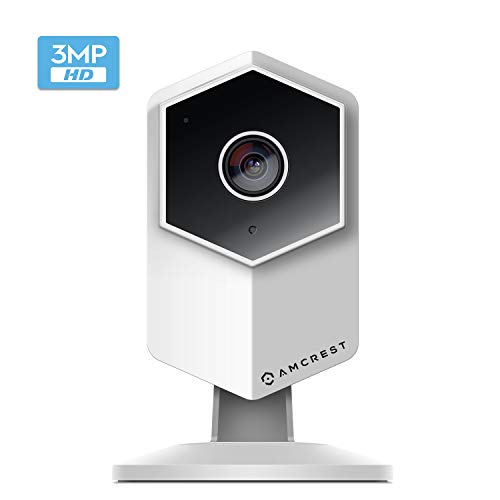 Amcrest 2K Wireless IP Camera 3MP (2304TVL) 5ghz Indoor Pan/Tilt WiFi Security Camera Home Cloud Surveillance System with IR Night Vision Two-Way Talk for Baby Monitor Pet Nanny Cam IP3M-HX2W White
