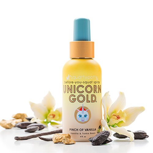 4 Fl Oz Squatty Potty Unicorn Gold Toilet Spray, Pinch Of Vanilla