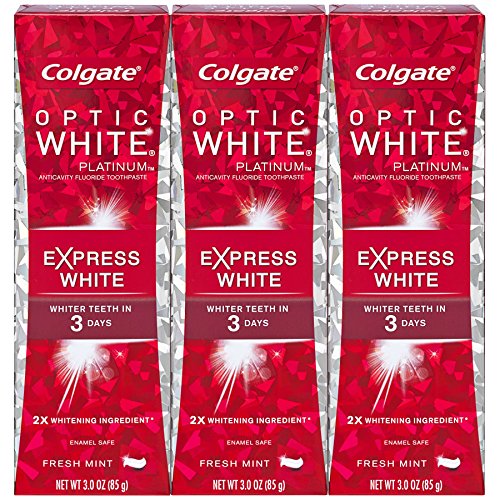 Colgate Optic White Express White Whitening Toothpaste - 3 ounce (3 Pack)