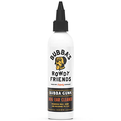 BUBBAS Dog Ear Cleaner - Pharmacist Formulated Dog Itch Relief - Ear Cleaning Solution That Will Remove Bacteria, Yeast, Fungus, Mites, and Wax - Puppy and Dog Essentials Anti Itch Ear Wash