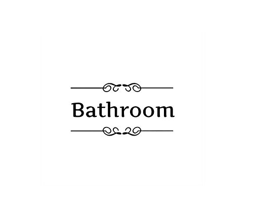LRRH Creative Home Decoration Bathroom Removable Cute Door Stickers for Toilet/Washroom /Bathroom/Restroom Decorations(Bathroom)