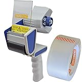 Tape King Handheld Packing Tape Dispenser Gun with Bonus Roll - 1 Pack