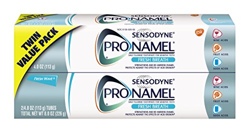 Sensodyne Pronamel Toothpaste for Tooth Enamel Strengthening, Fresh Breath, 4 Ounce (Twin Pack)