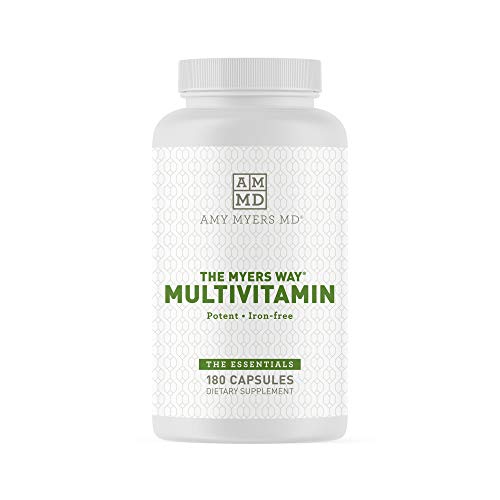 Book Cover The Myers Way Multivitamin for Women and Men for Thyroid Support, Stress Relief, Immune Support - Activated B Vitamins, Zinc, Selenium, Iodine - Rich in Nutrients and Minerals, Gluten Free (180 Caps)