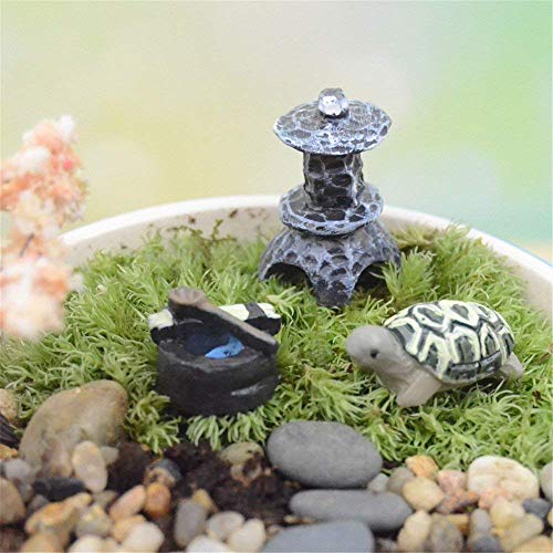 Danmu 3Pcs a Set Tortoise Fairy Garden Figurines Fairy Garden Supplies Fairy Garden Accessories Miniature Garden Accessories