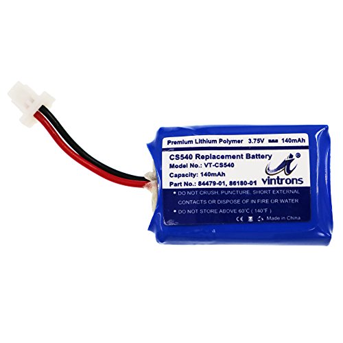 Plantronics CS540, C054 Battery Replacement, VINTRONS 86180-01, 84479-01, CS540 Battery for Plantronics CS540, C054 Wireless Headset,