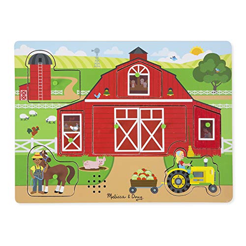 Book Cover Melissa & Doug Around The Farm Sound Puzzle ( 8 Piece)