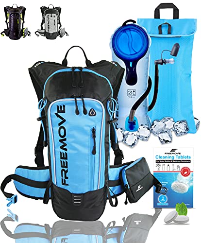 Hydration Pack Backpack with 2L Hydration Bladder and Insulated Cooler Bag, Camel Cooler Backpack for Hiking, Running, Cycling, Biking, MTB > Water Daypack Backpack Suitable for Men, Women and Kids