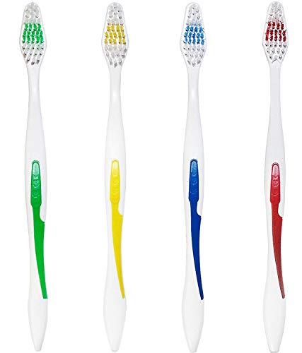 Book Cover 50 Pack Toothbrush Standard Classic Medium Soft Individually wrapped Wholesale lot