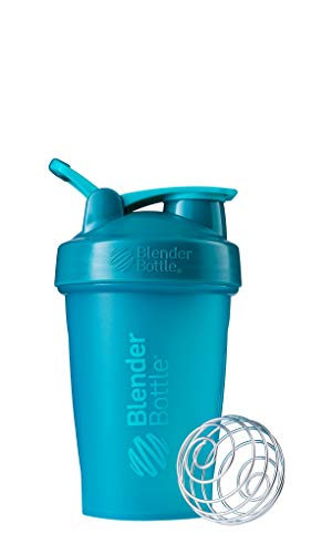 Book Cover BlenderBottle Classic Shaker Bottle Perfect for Protein Shakes and Pre Workout, 20-Ounce, Teal/Teal