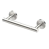 Gatco 4293B Latitude II Standard Toilet Paper Holder, Wall Mounted Tissue Holder, Satin Nickel