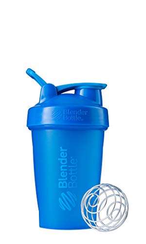 Book Cover BlenderBottle Classic Shaker Bottle Perfect for Protein Shakes and Pre Workout, 20-Ounce, Cyan/Cyan