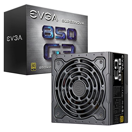 Book Cover EVGA SuperNOVA 220-G3-0850-X1, 850 G3, 80 Plus Gold 850W, Fully Modular, Eco Mode with New HDB Fan, 10 Year Warranty, Includes Power ON Self Tester, Compact 150mm Size, Power Supply