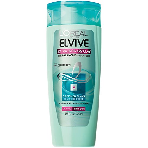 Book Cover L'Oréal Paris Elvive Extraordinary Clay Rebalancing Shampoo, 12.6 fl. oz. (Packaging May Vary)