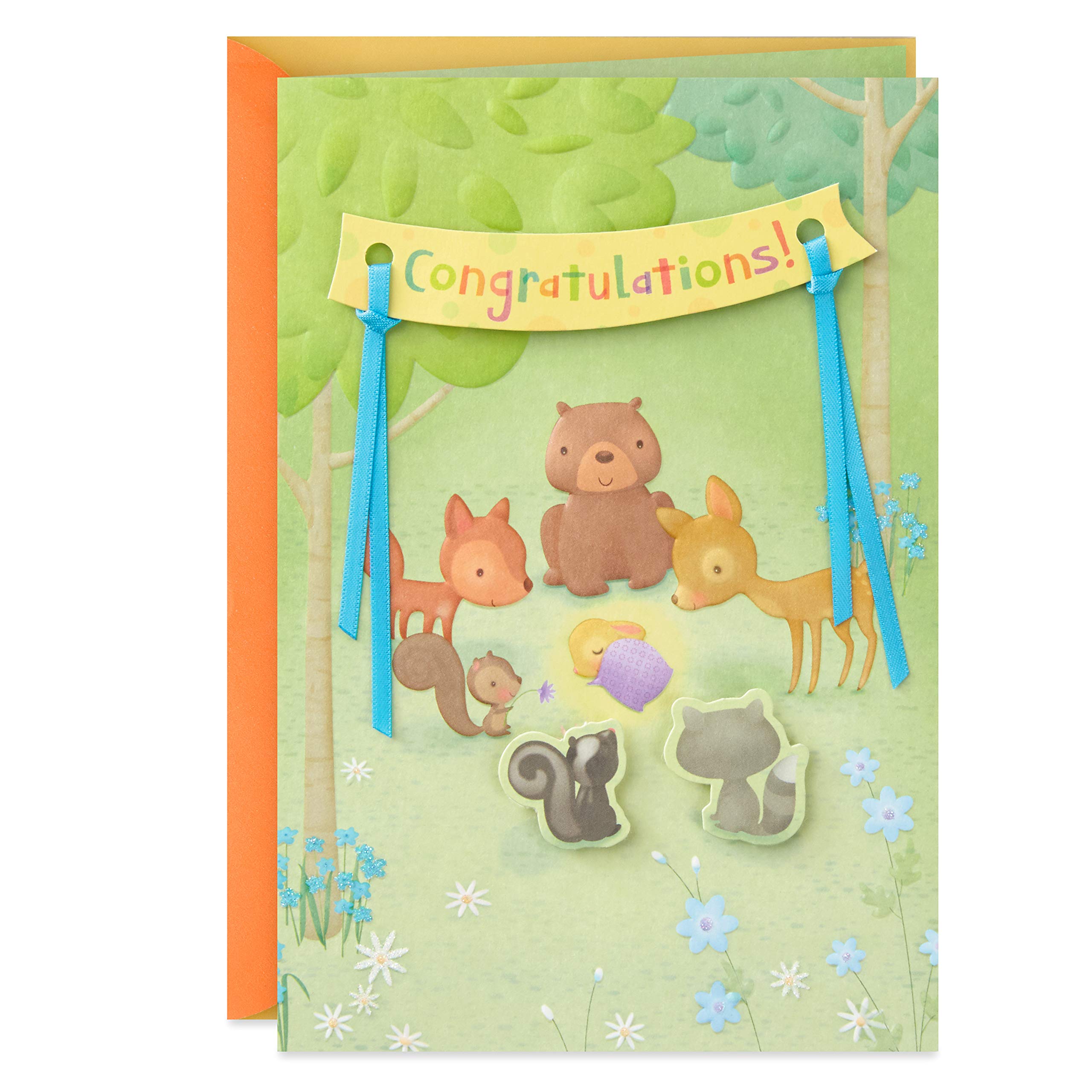 Book Cover Hallmark Baby Shower Card (Animals in the Woods)