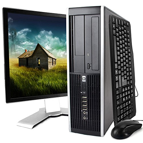Book Cover HP Desktop Computer, Core 2 Duo 3.0 GHz Processor, 4GB, 160GB, DVD, WiFi Adapter, Windows 10, 19in LCD Monitor Included (Brands may vary) (Renewed)