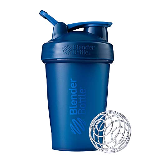 Book Cover BlenderBottle Classic Shaker Bottle Perfect for Protein Shakes and Pre Workout, 20-Ounce, Navy/Navy