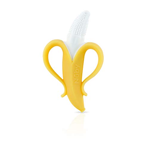 Book Cover Nuby Nananubs Banana Massaging Toothbrush, Yellow