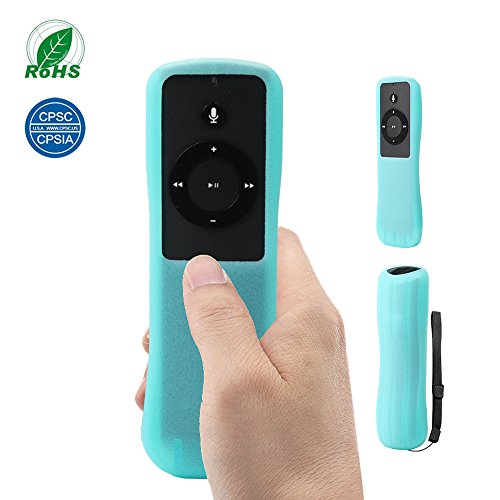 Book Cover SIKAI Silicone Case for Echo, Echo Dot, Echo Plus, Echo Show and Echo Spot Remote Shockproof Protective Cover for Amazon Echo Alexa Voice Remote Anti-Lost with Remote Loop (Glow in Dark Blue)