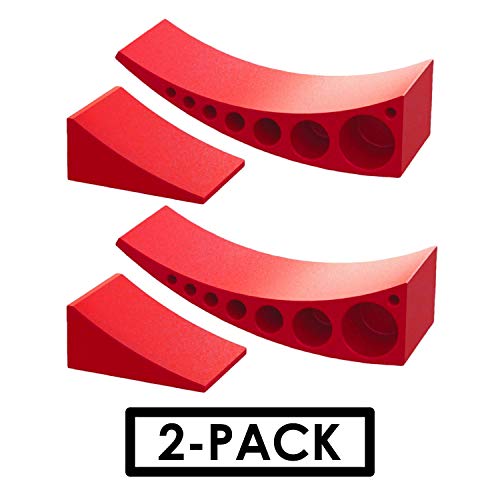 Book Cover 2-Pack Camper Leveler, Chock Kit | Andersen 3604 x2 | Less Than 5 Minutes to Level Your Camper or Trailer | Levelers for RV | Simply Drive On. Chock. Done. | Faster and Easier Than RV Leveling Blocks!