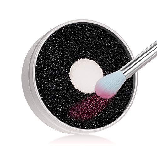 Book Cover Docolor Brush Cleaner Color Removal Sponge Dry Makeup Brush Quick Cleaner Sponge - Removes Shadow Color from Your Brush without Water or Chemical Solutions - Compact Size for Travel