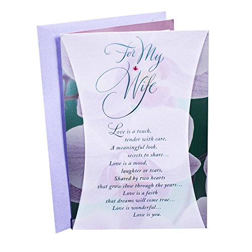Hallmark Birthday Greeting Card for Wife Orchid Photo Orchid Photo