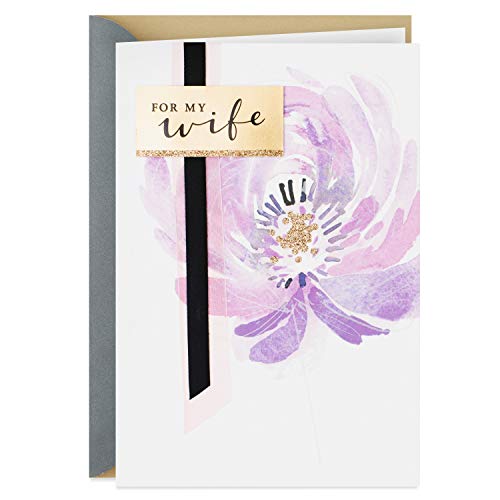 Hallmark Valentines Day Card, Anniversary Card or Birthday Card for Wife (Flower)