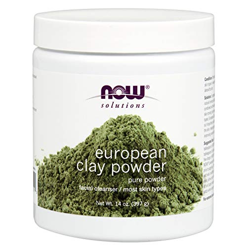 Now Solutions, European Clay Powder, Pure Powder for a Detox Facial Cleansing Mask, 14-Ounce