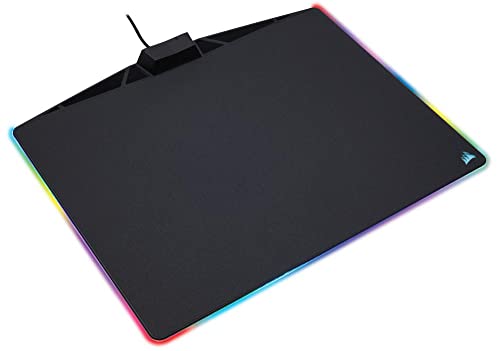 Corsair MM800 Polaris RGB Mouse Pad - 15 RGB LED Zones - USB Pass Through - High-Performance Mouse Pad Optimized for Gaming Sensors, Black