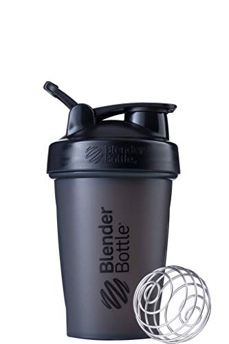Book Cover BlenderBottle Classic Shaker Bottle Perfect for Protein Shakes and Pre Workout, 20-Ounce, Full Color Black