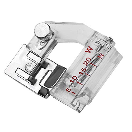 Book Cover Parts Express Snap-on Adjustable Bias Binder Foot For Brother Singer Janome Sewing Machine, The Adjustable Range Is From 5mm To 20mm