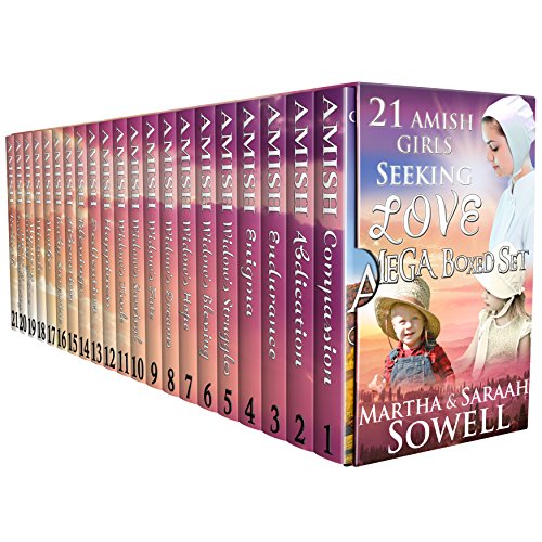 Ultra Mammoth Mega AMISH ROMANCE; 21 Amish Girls Seeking Love; 21 Books Boxed Set;  (Sweet Clean Christian Inspirational Historical Romance)