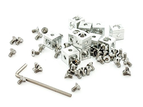 Makerbeam Corner Cube Clear (10x10x10mm) 12pcs