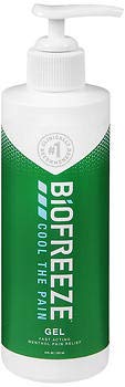 Biofreeze Pain Reliever Gel for Muscle, Joint, Arthritis, & Back Pain, Cooling Topical Analgesic, NSAID Free Pain Relief Works Like Ice Pack, 8 oz Bottle with Pump, Original Green Formula, 4% Menthol