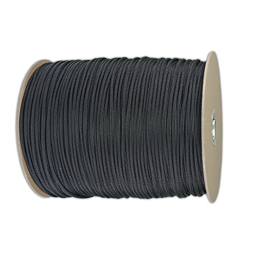 PARACORD PLANET Paracord (250 Feet, Black)