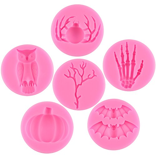 Mujiang Silicone Jello Candy Chocolate Fondant Molds Gothic Halloween