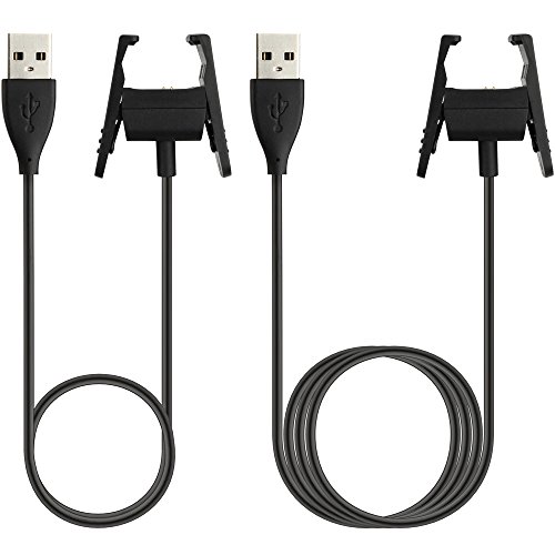Zacro Fitbit Charge 2 Charger 2Pcs Replacement USB Charger Charging Cable for Fitbit Charge 2 with Cable Cradle Dock Adapter for Fitbit Charge 2 Smart Watch(3.3 feet +1.6 feet)