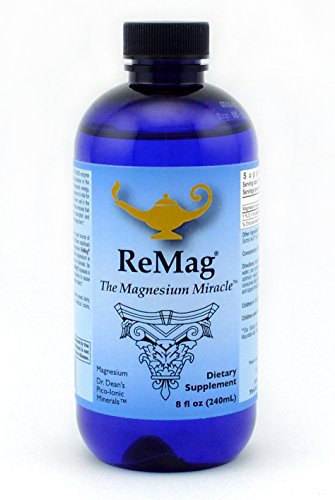Book Cover ReMag Pico-Ionic Liquid Magnesium by RnA ReSet. Formulated by Dr. Carolyn Dean for Complete Absorption. Experience The Magnesium Miracle. 8 fl oz