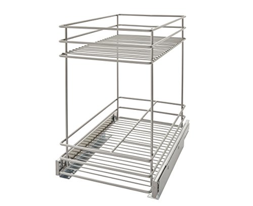 Book Cover ClosetMaid 32104 Premium Wide 2-Tier Kitchen Cabinet Pull-Out Basket, 11.5-Inch