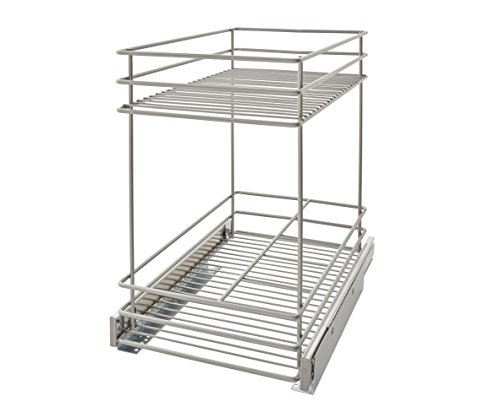 ClosetMaid 32104 Premium Wide 2-Tier Kitchen Cabinet Pull-Out Basket, 11.5-Inch