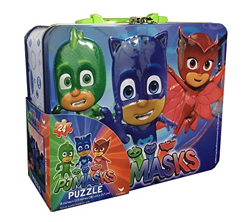 Book Cover Paw Patrol PJ Masks Puzzle in Tin with Handle, 24 PIece