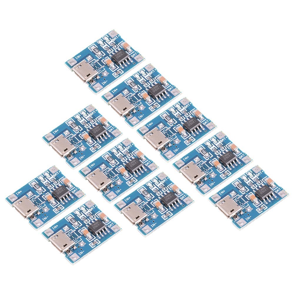 Book Cover XCSOURCE 10pcs 1A 5V Micro USB TP4056 Lithium Battery Power Charger Board Module TE585