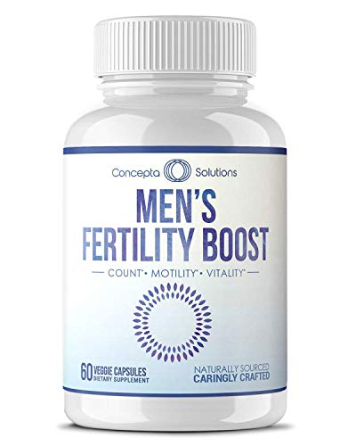 Men's Fertility Boost Motility Increase - Supports Optimized Sperm Count, Increase Motility, Vitality, Male Reproductive Health Wellness - 60 Vegetarian Pills (30 Day Supply)