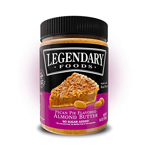 Book Cover Legendary Foods Almond Butter | Keto Diet Friendly, Low Carb, No Sugar Added, Vegan | Pecan Pie (16oz Jar)