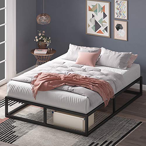ZINUS Joseph Metal Platforma Bed Frame / Mattress Foundation / Wood Slat Support / No Box Spring Needed / Sturdy Steel Structure, Twin