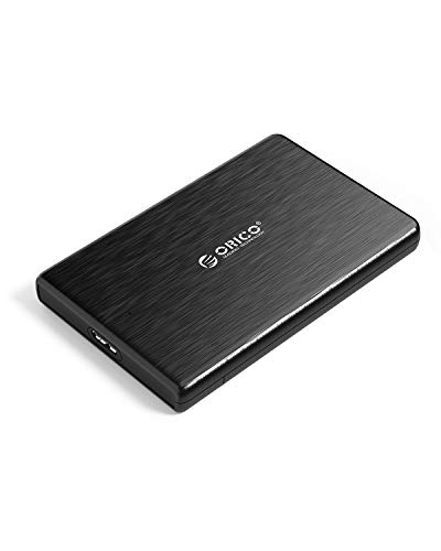 ORICO USB3.0 to SATA III 2.5" External Hard Drive Enclosure for 7mm and 9.5mm 2.5 Inch SATA HDD/SSD Tool Free [UASP Supported] Black(2189U3)