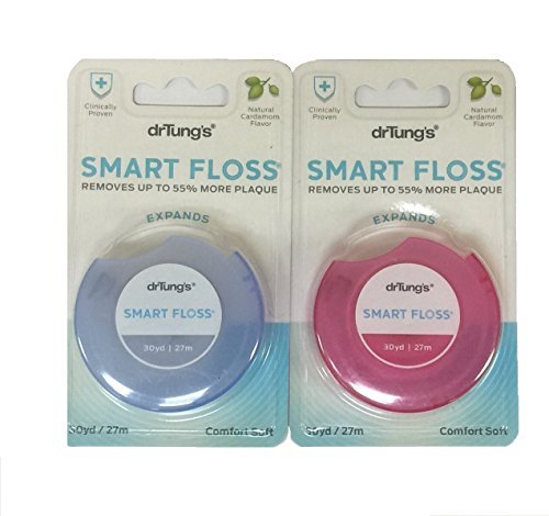 Dr Tungs Smart Floss -- 30 Yards - 2pc Color May Vary